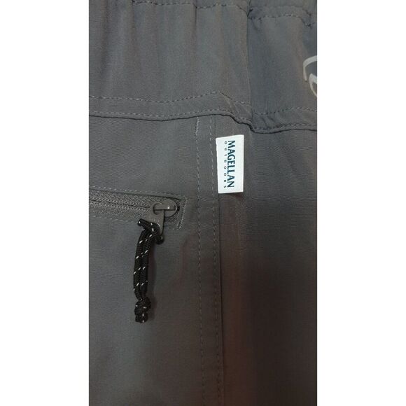 Magellan Outdoors Mens Fishing Shorts L Gray Water-Repellent Utility Sporty - Picture 7 of 8